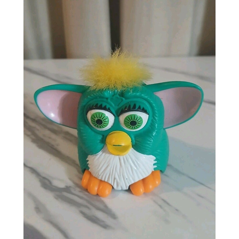 Vintage McDonald's Furby Toy Green 1998